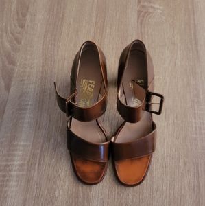 Salvatore Ferragamo Women's brown heels